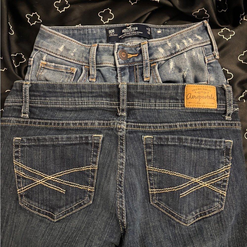Aeropostale and Hollister Women's Blue Jeans
